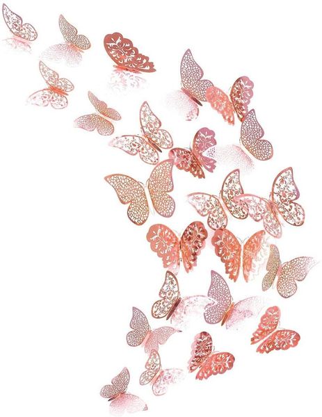 wall stickers 12pcs rose gold paper hollow 3d butterfly sticker decals for kids room tv home kitchen diy decoration
wall stickers 12pcs rose gold paper hollow 3d butterfly sticker decals for kids room tv home kitchen diy decoration