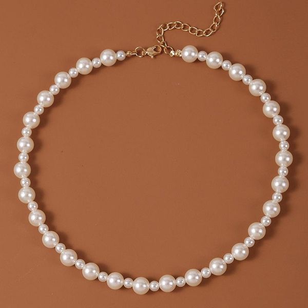 chokers round imitation pearl necklace wedding necklaces for brides fashion handmade starnd choker party jewelry dress accessories, Golden;silver
chokers round imitation pearl necklace wedding necklaces for brides fashion handmade starnd choker party jewelry dress accessories, Golden;silver