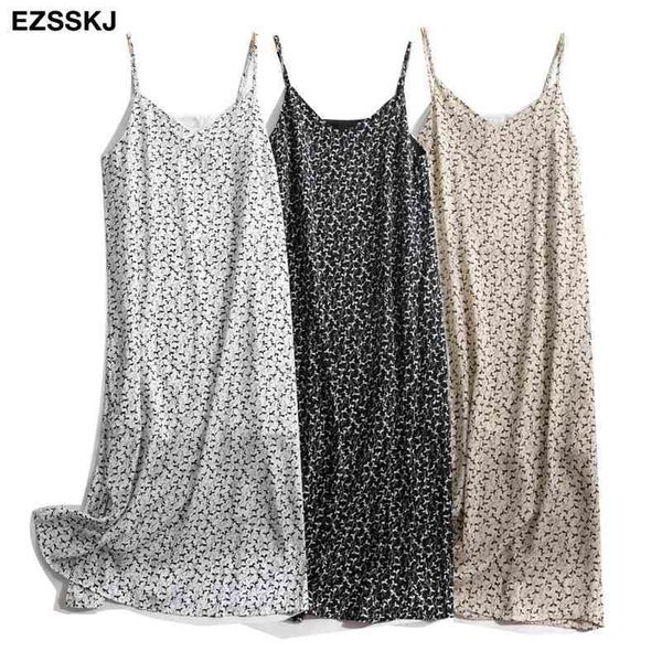 a-line spring summer floral woman printed stripe dress dress casual long camisole women loose chiffon maix 210630, Black;gray
a-line spring summer floral woman printed stripe dress dress casual long camisole women loose chiffon maix 210630, Black;gray