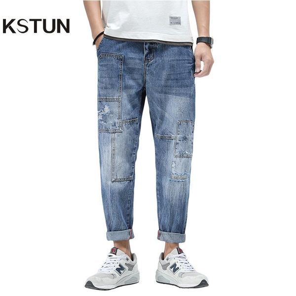 ripped jeans for men harem pants summer loose fit patchowrk distressed hollow out moto baggy hip hop oversize 42 men's, Blue
ripped jeans for men harem pants summer loose fit patchowrk distressed hollow out moto baggy hip hop oversize 42 men's, Blue