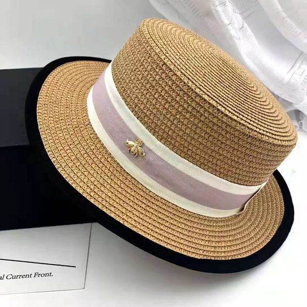 straw hat women's summer sun shading flat hat flat edge travel versatile holiday bee temperament versatile sun hat, Blue;gray
straw hat women's summer sun shading flat hat flat edge travel versatile holiday bee temperament versatile sun hat, Blue;gray