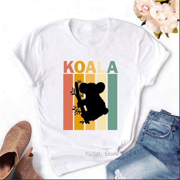 womens t shirt watercolor koala graphic tshirts women clothes harajuku kawaii funny femme korean style female streetwear, White
womens t shirt watercolor koala graphic tshirts women clothes harajuku kawaii funny femme korean style female streetwear, White