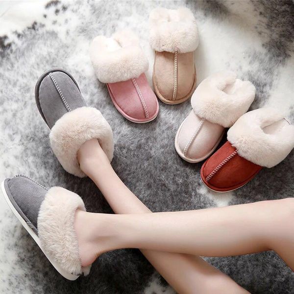 slippers winter women house faux suede home furry shoes fluffy lining sewing round toe flat heel floor footwear comfortable 2021, Black
slippers winter women house faux suede home furry shoes fluffy lining sewing round toe flat heel floor footwear comfortable 2021, Black