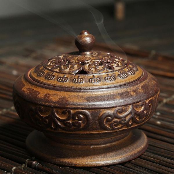 fragrance lamps chinese buddha incense burner style flower holder handmade censer for buddhist home office decoration 
fragrance lamps chinese buddha incense burner style flower holder handmade censer for buddhist home office decoration