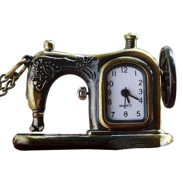 pocket watches retro antique bronze alloy sewing machine design watch with necklace chain gift for friends families lover, Slivery;golden
pocket watches retro antique bronze alloy sewing machine design watch with necklace chain gift for friends families lover, Slivery;golden
