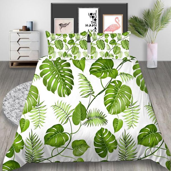 tropical leaf green plants comforter bedding set 3d print luxury king single duvet cover home textile decor modern sets
tropical leaf green plants comforter bedding set 3d print luxury king single duvet cover home textile decor modern sets
