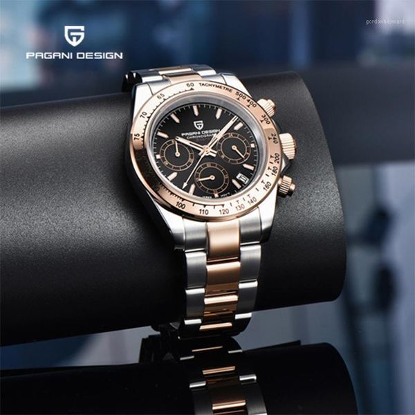 wristwatches pagani design 2021 fashion military chronograph quartz watch men's stainless steel sapphire mirror 100m deep waterproo, Slivery;brown
wristwatches pagani design 2021 fashion military chronograph quartz watch men's stainless steel sapphire mirror 100m deep waterproo, Slivery;brown