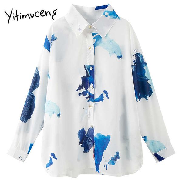 yitimuceng print blouse women button up shirts turn-down collar long sleeve straight spring summer korean fashion 210601, White
yitimuceng print blouse women button up shirts turn-down collar long sleeve straight spring summer korean fashion 210601, White