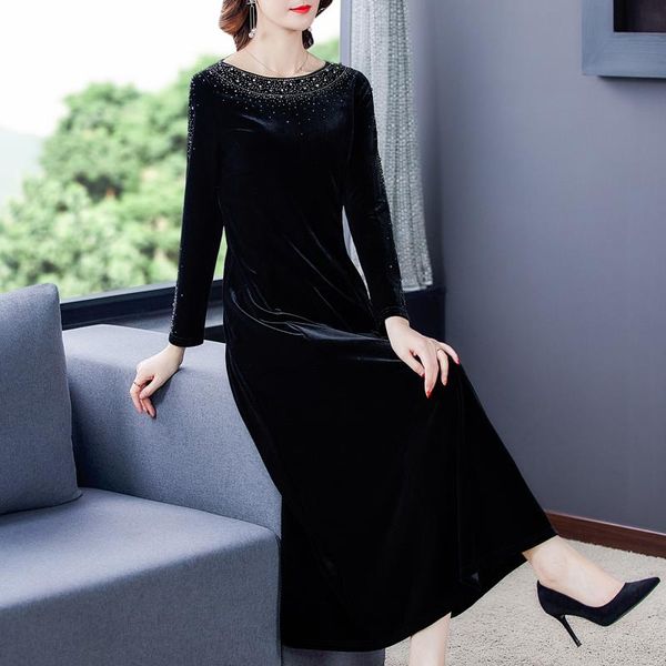 casual dresses elegant vintage red diamond velvet maxi 2021 autumn winter 5xl plus size sequins midi dress women bodycon party vestidos, Black;gray
casual dresses elegant vintage red diamond velvet maxi 2021 autumn winter 5xl plus size sequins midi dress women bodycon party vestidos, Black;gray