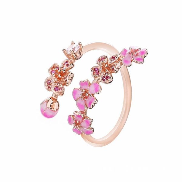 cluster rings yindx 925 sterling silver pink fashion peach blossom ladies open ring exquisite brand jewelry suitable for girlfriend, Golden;silver
cluster rings yindx 925 sterling silver pink fashion peach blossom ladies open ring exquisite brand jewelry suitable for girlfriend, Golden;silver