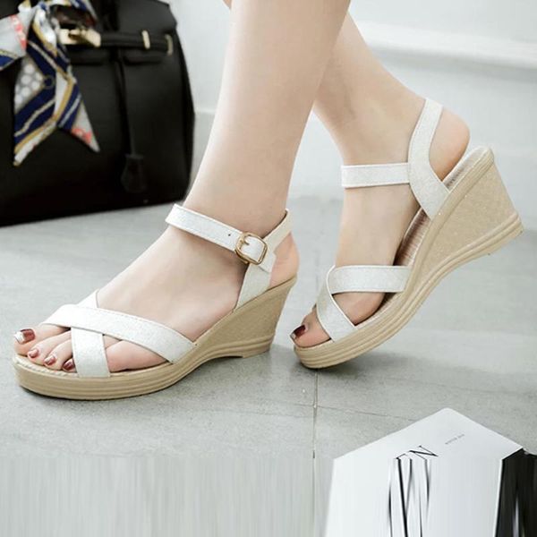 women sandals plus size wedges shoes for high heels summer 2021 flip chaussures femme platform sandals#, Black
women sandals plus size wedges shoes for high heels summer 2021 flip chaussures femme platform sandals#, Black