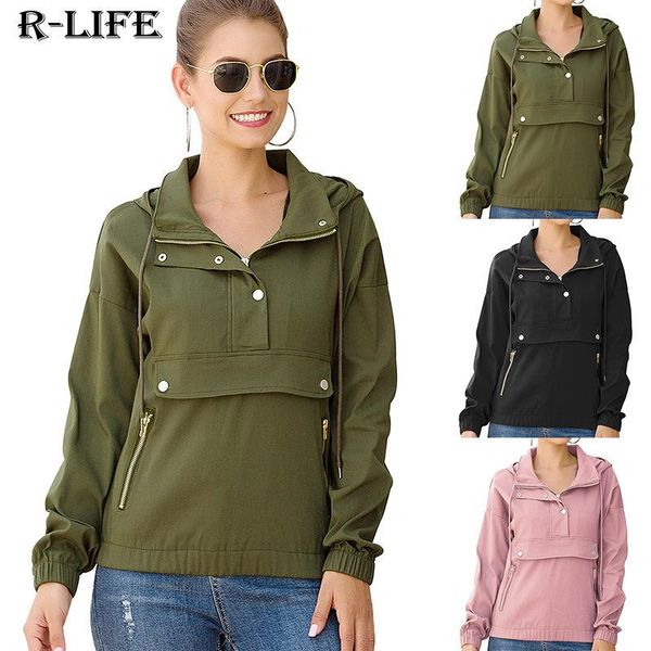 women's jackets jacket 2021 woman clothing loose hoodie casual clothes solid color hooded pullover outwear coat lady autumn fashion, Black;brown
women's jackets jacket 2021 woman clothing loose hoodie casual clothes solid color hooded pullover outwear coat lady autumn fashion, Black;brown