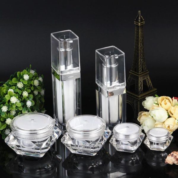 storage bottles & jars 20pcs 5/10/15/20/30g acrylic face cream jar 20/30ml sprayer atomizer/lotion press pump cosmetic container suit
storage bottles & jars 20pcs 5/10/15/20/30g acrylic face cream jar 20/30ml sprayer atomizer/lotion press pump cosmetic container suit