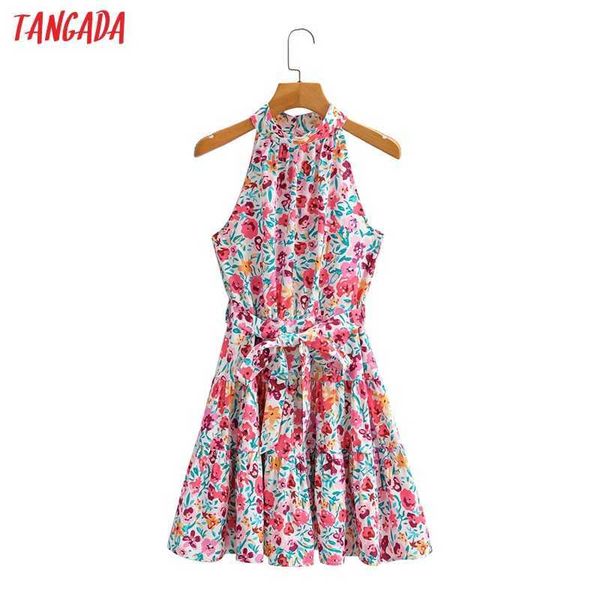 tangada fashion women flowers print halter dress sleeveless backless with slash female casual dress sy281 210609, Black;gray
tangada fashion women flowers print halter dress sleeveless backless with slash female casual dress sy281 210609, Black;gray