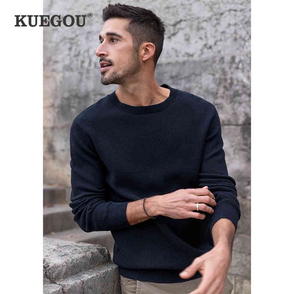 kuegou 100% cotton autumn winter clothing solid color mens sweater warm fashion black turtleneck plus size az-32012
kuegou 100% cotton autumn winter clothing solid color mens sweater warm fashion black turtleneck plus size az-32012