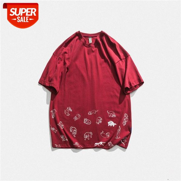 summer men's tee campus simple strokes cat bottom pendulum short sleeve handsome #y668, White;black
summer men's tee campus simple strokes cat bottom pendulum short sleeve handsome #y668, White;black