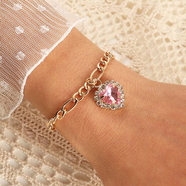 2021 women fashion heart pendant charm bracelet green purple multicolor cubic zirconia jewelry for girl gifts, Golden;silver
2021 women fashion heart pendant charm bracelet green purple multicolor cubic zirconia jewelry for girl gifts, Golden;silver