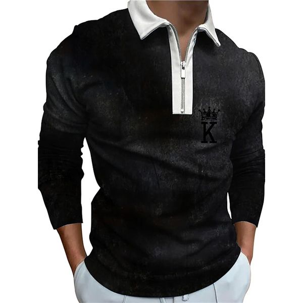 portrait printing men zipper long sleeve polo shirt, comfortable, breathable, fashionable and cool, daily business trip, work party, White;black
portrait printing men zipper long sleeve polo shirt, comfortable, breathable, fashionable and cool, daily business trip, work party, White;black