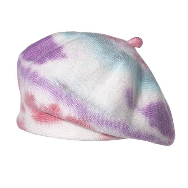 berets 2021 autumn winter warm knitted caps sombrero women gorros mujer multicolor tie dye beret hat lady, Blue;gray
berets 2021 autumn winter warm knitted caps sombrero women gorros mujer multicolor tie dye beret hat lady, Blue;gray