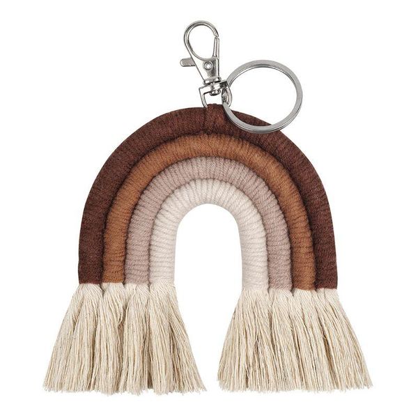 party favor weaving rainbow keychains for women tassel macrame keyrings key holder jewelry
party favor weaving rainbow keychains for women tassel macrame keyrings key holder jewelry