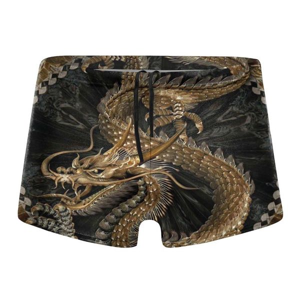 men's shorts dragon mens swim trunk swimwear bathing suit brief square leg board short, White;black
men's shorts dragon mens swim trunk swimwear bathing suit brief square leg board short, White;black