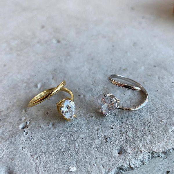 line zircon ring minimalist jewelry 925 sterling silver personality trendy women fashion adjustable cluster rings, Golden;silver
line zircon ring minimalist jewelry 925 sterling silver personality trendy women fashion adjustable cluster rings, Golden;silver