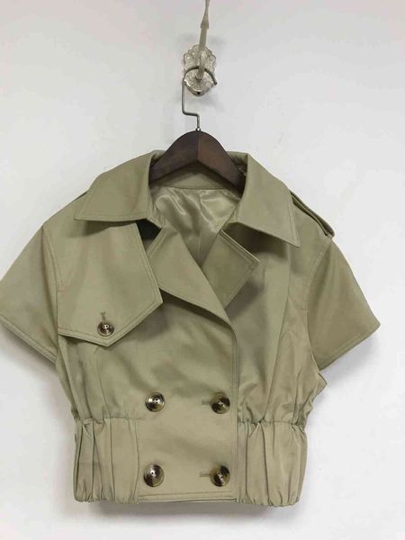 jacket 2021 women's fall/winter lapel sleeve double breasted short sf14, Black;brown
jacket 2021 women's fall/winter lapel sleeve double breasted short sf14, Black;brown