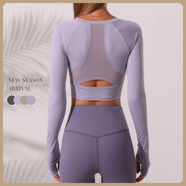 yoga outfit shirt women autumn beautiful back mesh long-sleeved o-veck thin running sports outerwear tight gym clothing
yoga outfit shirt women autumn beautiful back mesh long-sleeved o-veck thin running sports outerwear tight gym clothing