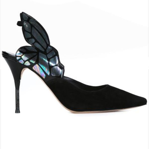 butterfly slingbacks pumps woman brand designer pointed toe slip on shoes women sandalias thin high heels summer sandals dress, Black
butterfly slingbacks pumps woman brand designer pointed toe slip on shoes women sandalias thin high heels summer sandals dress, Black
