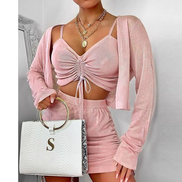 women's tracksuits summer 3 piece set ruched tank cardigan+shorts pink tracksuit sets women outfits girls matching suits, Gray
women's tracksuits summer 3 piece set ruched tank cardigan+shorts pink tracksuit sets women outfits girls matching suits, Gray