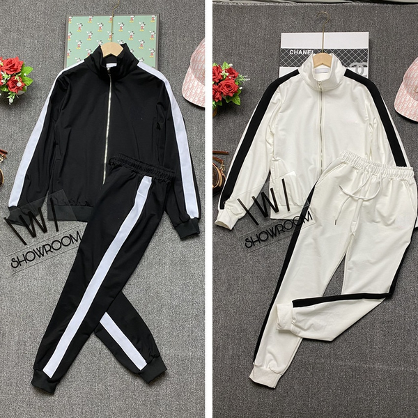 women jackets suit tracksuits two pieces suits hoodie pants lady fashion outwears jacket terry bottoms letters sweater sets size -xl, White
women jackets suit tracksuits two pieces suits hoodie pants lady fashion outwears jacket terry bottoms letters sweater sets size -xl, White
