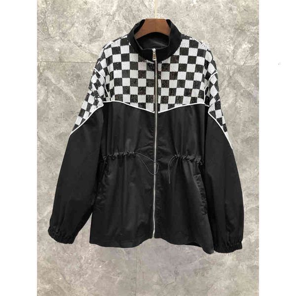 women's hoodies & sweatshirts xiaozi western high collar pleating design loose plaid sweater womens clothing european goods autumn mid-, Black
women's hoodies & sweatshirts xiaozi western high collar pleating design loose plaid sweater womens clothing european goods autumn mid-, Black