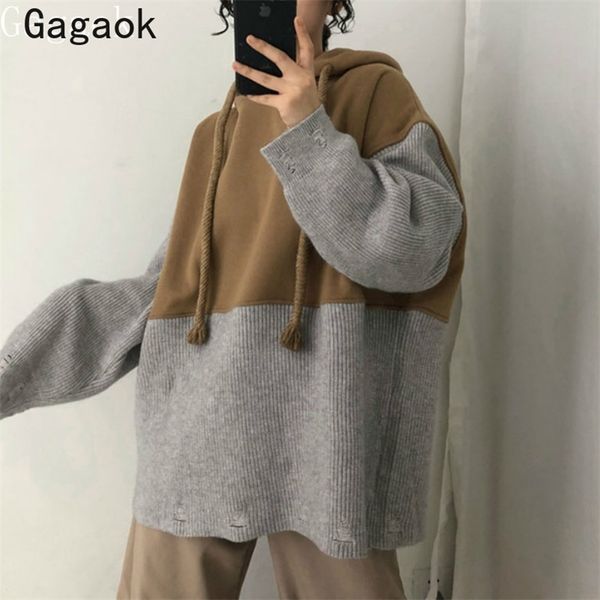hoodies women spring autumn streetwear patchwork hooded lace up sweatshirts loose harajuku wild casual pullovers 210531, Black
hoodies women spring autumn streetwear patchwork hooded lace up sweatshirts loose harajuku wild casual pullovers 210531, Black