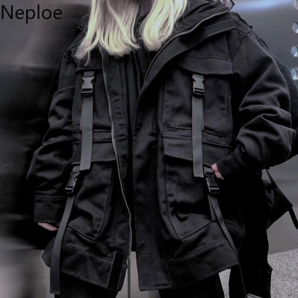 women's jackets neploe korean streetwear harajuku black denim jacket oversized pockets women jeans loose bf vintage casual coats 39106, Black;brown
women's jackets neploe korean streetwear harajuku black denim jacket oversized pockets women jeans loose bf vintage casual coats 39106, Black;brown