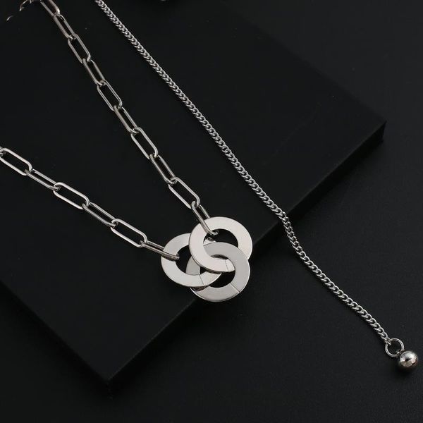 chains lifefontier punk silver color chain circles round pendant choker necklaces for women stainless steel long necklace jewelry
chains lifefontier punk silver color chain circles round pendant choker necklaces for women stainless steel long necklace jewelry