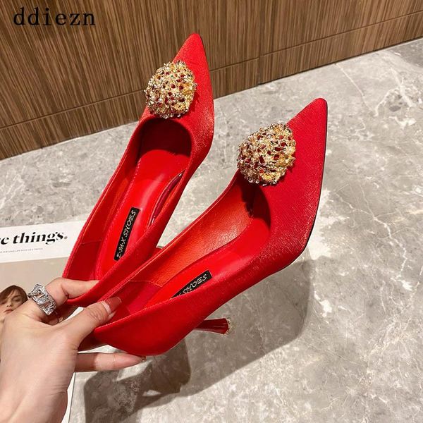 dress shoes women pumps high heels shoe sandal 2021 wedding party metal decoration pointed toe high-heeled for, Black
dress shoes women pumps high heels shoe sandal 2021 wedding party metal decoration pointed toe high-heeled for, Black