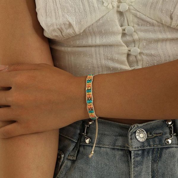 link, chain meetvii bohemian handmade woven beads bracelet vintage small crystal bracelets for women charm pulseras mujer jewelry gift, Black
link, chain meetvii bohemian handmade woven beads bracelet vintage small crystal bracelets for women charm pulseras mujer jewelry gift, Black