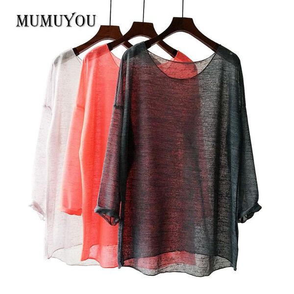 women's blouses & shirts women transparent blouse shirt polyester loose knitted ladies long sleeve asymmetric semi see through 906-549, White
women's blouses & shirts women transparent blouse shirt polyester loose knitted ladies long sleeve asymmetric semi see through 906-549, White
