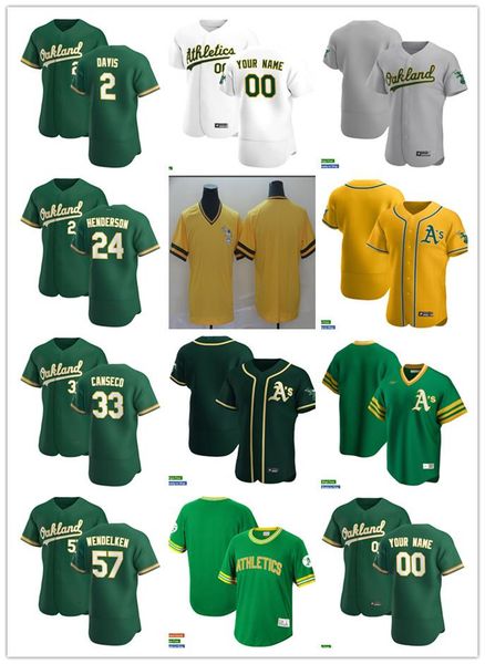Mens Womens Youth 57 J.B. Wendelken 24 Rickey Henderson 33 Jose Canseco 2 Khris Davis Custom Baseball Jersey Blank green yellow white, Blue;black
Mens Womens Youth 57 J.B. Wendelken 24 Rickey Henderson 33 Jose Canseco 2 Khris Davis Custom Baseball Jersey Blank green yellow white, Blue;black