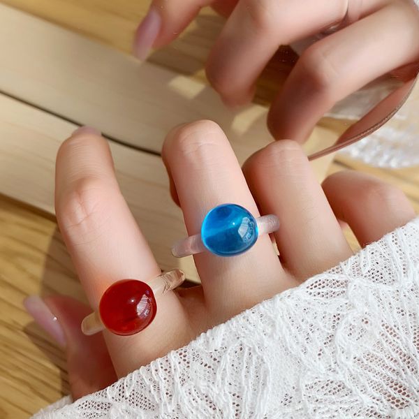 wedding ring 2021 korea candy color bead acrylic resin geometric transparent round rings for women girls cute party jewelry, Silver
wedding ring 2021 korea candy color bead acrylic resin geometric transparent round rings for women girls cute party jewelry, Silver