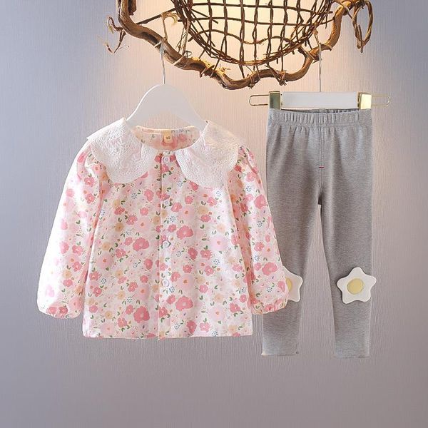 clothing sets 0-3y kids baby girls clothes set sweet floral blouses with pants trousers 2021 autumn spring outfits children suits, White
clothing sets 0-3y kids baby girls clothes set sweet floral blouses with pants trousers 2021 autumn spring outfits children suits, White