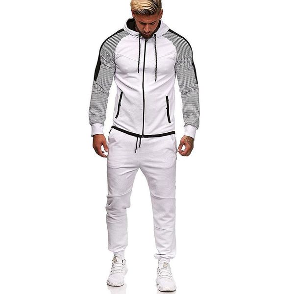 men's tracksuits winter men fashion striped long sleeve hoodies+pants sets male zipper tracksuit casual 2 piece set sportswear, Gray
men's tracksuits winter men fashion striped long sleeve hoodies+pants sets male zipper tracksuit casual 2 piece set sportswear, Gray