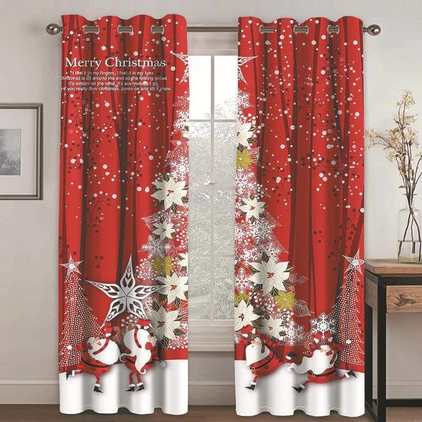 curtain & drapes custom red christmas curtains 3d window for living room bedroom decoration
curtain & drapes custom red christmas curtains 3d window for living room bedroom decoration