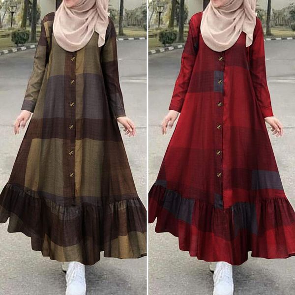 turkey vintage che muslim dress womens autumn sundress 2021 casual long sleeve ruffle vestidos female button printed robe 5xl, Red
turkey vintage che muslim dress womens autumn sundress 2021 casual long sleeve ruffle vestidos female button printed robe 5xl, Red
