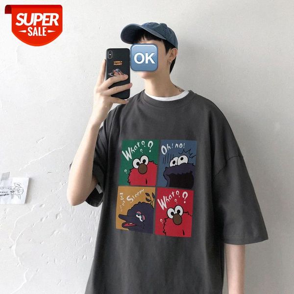 summer short-sleeved t-shirt men's ins tide brand round neck large size trend half-sleeved clothes male loose student clothing #p90s, White;black
summer short-sleeved t-shirt men's ins tide brand round neck large size trend half-sleeved clothes male loose student clothing #p90s, White;black