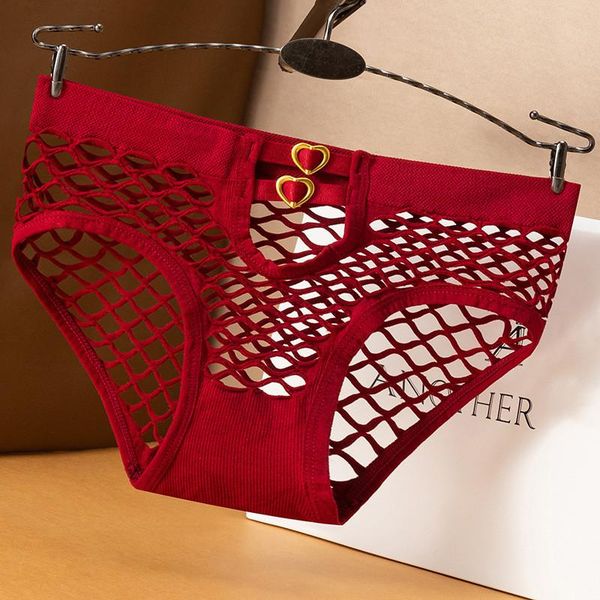 women's panties metal buttons hollow mesh underwear women transparent fishnet breathable briefs exotic low waist underpants, Black;pink
women's panties metal buttons hollow mesh underwear women transparent fishnet breathable briefs exotic low waist underpants, Black;pink