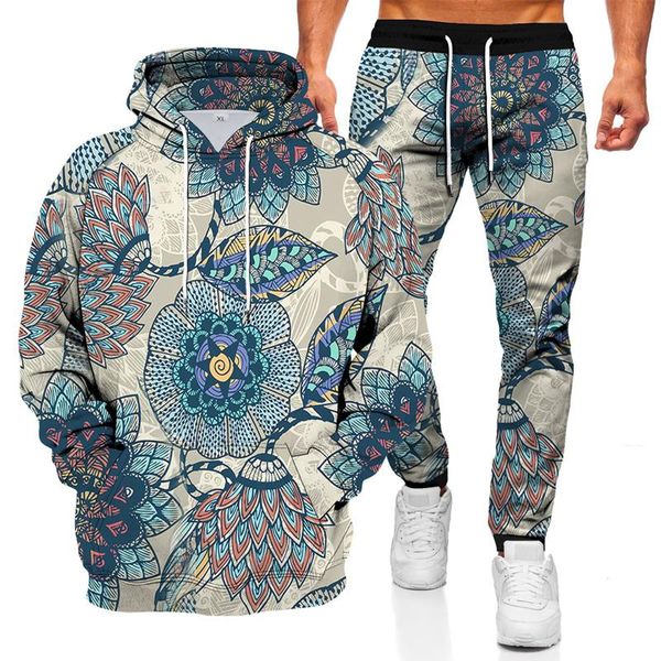 men's tracksuits 2021 spring and autumn 3d flower printing 2-piece sportswear hooded sweater + pants pullover casual suit, Gray
men's tracksuits 2021 spring and autumn 3d flower printing 2-piece sportswear hooded sweater + pants pullover casual suit, Gray