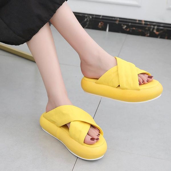slippers thick sole slides women platform sandals summer chunky beach yellow white zapatos mujer, Black
slippers thick sole slides women platform sandals summer chunky beach yellow white zapatos mujer, Black