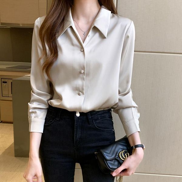 korean women silk blouse satin shirts woman long sleeve blouses for v neck shirt elegant plus size women's &, White
korean women silk blouse satin shirts woman long sleeve blouses for v neck shirt elegant plus size women's &, White
