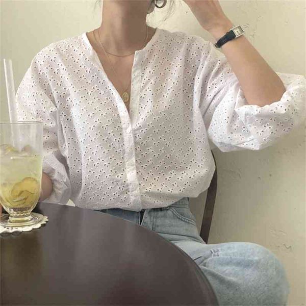 women's blouses & shirts summer white hollow out delicate solid soft thin outwear casual femme lady all match chic 2i2d
women's blouses & shirts summer white hollow out delicate solid soft thin outwear casual femme lady all match chic 2i2d